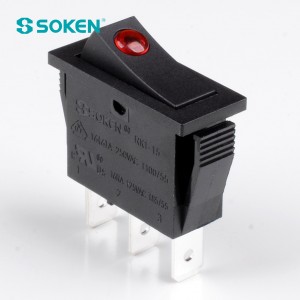 Soken Rk1-15 1X1 B/B on off rocker switch