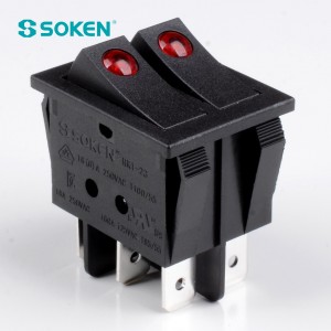 Soken Switch Double Rocker Switch T85 Button Twins