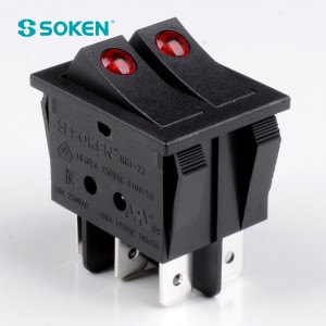 Soken Switches CQC T100/55 Interruptor basculante Interruptor Kema Keur