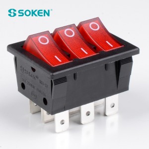 Soken CQC Goedgekeurd aan uit 16A 250VAC T100/55 Tuimelschakelaar