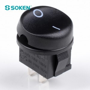 RoHS UL oan út op Micro Rocker Switch 6A 250V