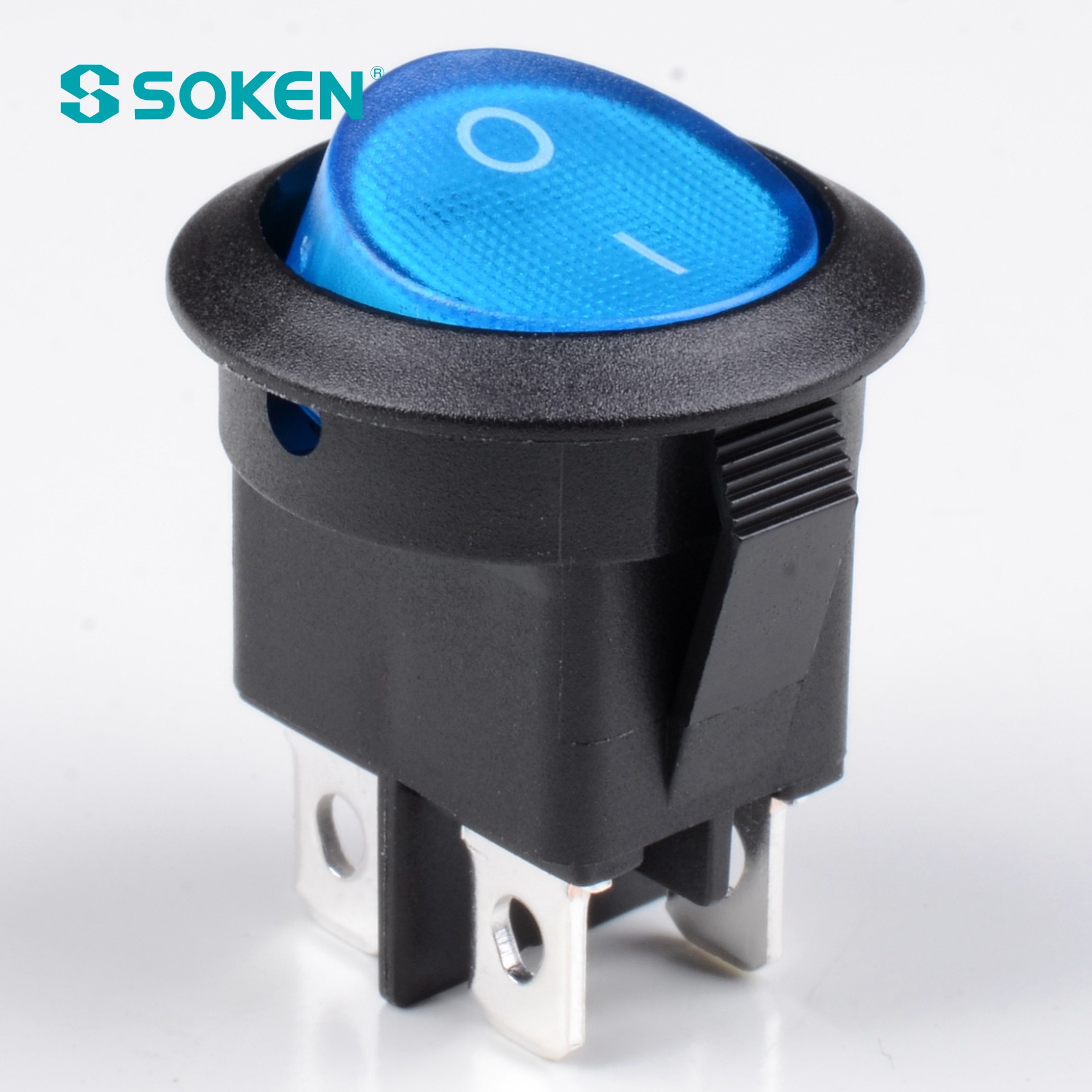 Soken Switch Miniatur Lampu Indikator Sinyal Bulat