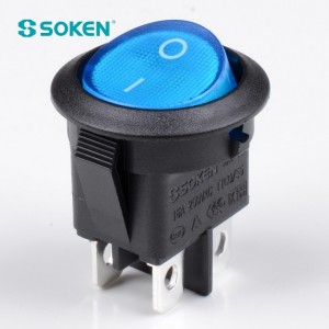 4 Pins Round Rocker Switches/3 Position Switch 16A 250V