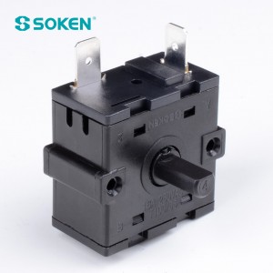 Interruptor giratorio Soken de 4 posiciones para horno Rt232-1