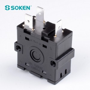 Soken 4 Position Electrical Changeover Rotary Switch 16A Rt232-4