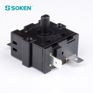 5 Posisyon nga Rotary Switch nga adunay 16A 250V (RT243-3)