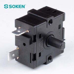 8 Position Rotary Switch miaraka amin'ny 45 degre / tsirairay (RT273-1)