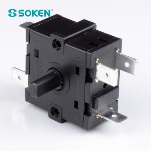 Calentador eléctrico Soken, interruptor giratorio pequeño de 4 posiciones, 16A, 220V
