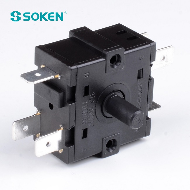 I-Nylon Rotary Switch enezikhundla ezi-3 (RT224-1)