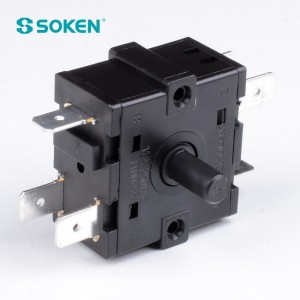 Soken Appliance Electric 5 Position Rotary Selector Switch 16A 250V