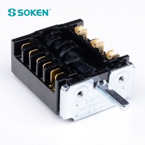 Interruptor giratorio para forno Soken Gottak Style 7 posiciones 250 V
